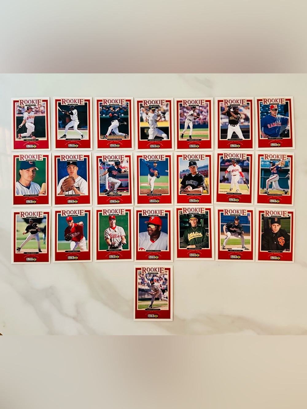 Vintage 1990s Baseball Rookie Card Lot 22 Cards Scott Rolen Collectible